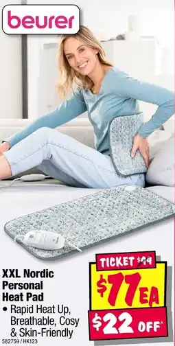 JB Hi-Fi XXL Nordic Personal Heat Pad offer