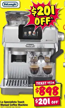 JB Hi-Fi La Specialista Touch Manual Coffee Machine offer