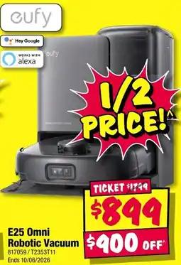 JB Hi-Fi E25 Omni Robotic Vacuum offer