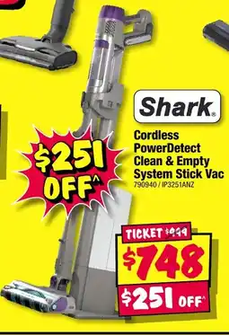 JB Hi-Fi Cordless PowerDetect Clean & Empty System Stick Vac offer