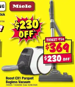 JB Hi-Fi Boost CX1 Parquet Bagless Vacuum offer