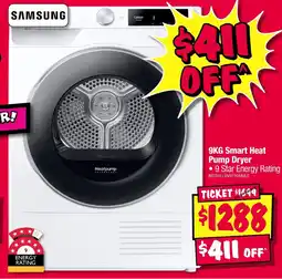 JB Hi-Fi 9KG Smart Heat Pump Dryer offer