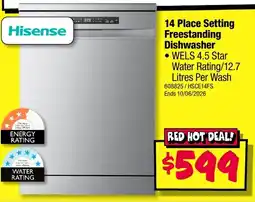 JB Hi-Fi 14 Place Setting Freestanding Dishwasher offer