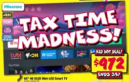 JB Hi-Fi 65" 4K ULED Mini-LED Smart TV offer