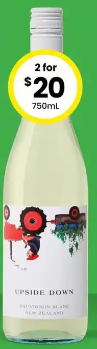 Upside down sauvignon blanc