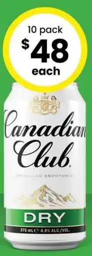 The Bottle O Carlton Dry 3.5Canadian Club offer