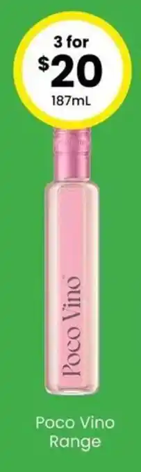 The Bottle O Poco Vino Range offer