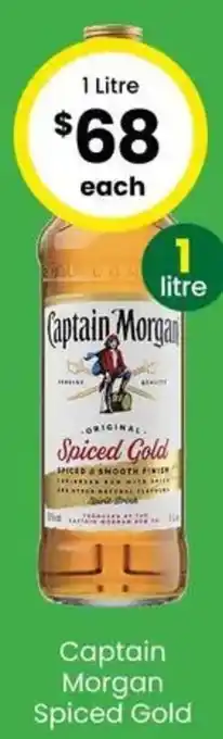 The Bottle O Captain Morgan Spiced Gold offer