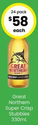 The Bottle O Great Northern Super Crisp Stubbies offer