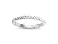 Bevilles Jewellery Love by Michelle Beville Brilliant Eternity Ring with 1/5ct of Diamonds in 18ct White Gold - M offer
