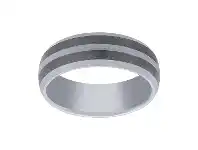 Bevilles Jewellery Stanton Made for Men Tungsten Polished Centre Dome Ring 8mm offer