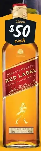 Cellarbrations Johnnie Walker Red Label Whisky offer