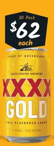 Cellarbrations XXXX Gold Block Cans offer