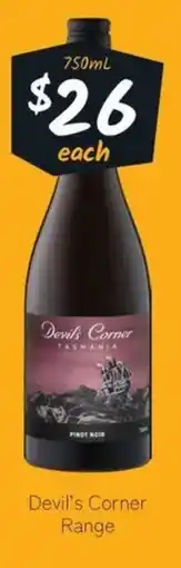 Cellarbrations Devil's Corner Range offer