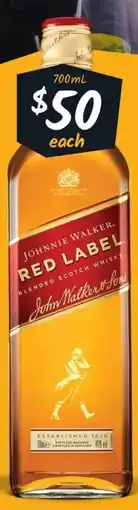 Cellarbrations Johnnie Walker Red Label Whisky offer