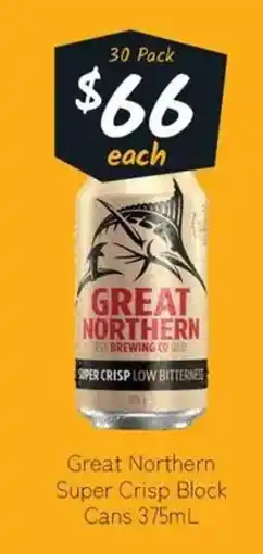 Cellarbrations Great Northern Super Crisp Block Cans offer