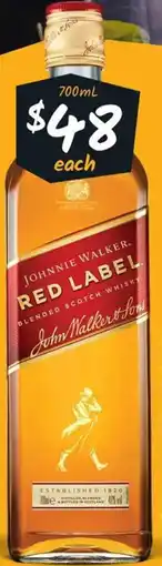 Cellarbrations Johnnie Walker Red Label Whisky offer