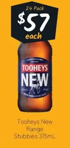 Cellarbrations Tooheys New Range Stubbies offer