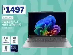 Officeworks Yoga Slim 714" OLED CoPilot+PC offer