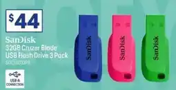 Officeworks SanDisk 32GB Cruzer Blade offer