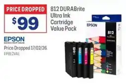 Officeworks 812 DURABrite Ultra Ink Cartridge Value Pack offer