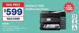 Officeworks EcoTank ET-3950 Multifunction Printer offer