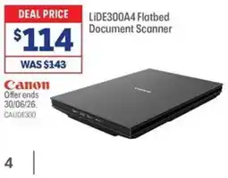 Officeworks LIDE300A4 Flatbed Document Scanner offer