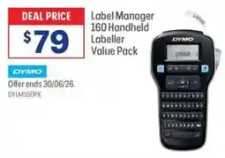 Officeworks Label Manager 160 Handheld Labeller Value Pack offer