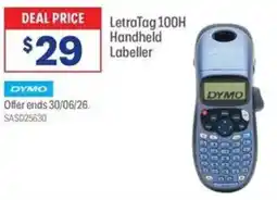 Officeworks LetraTag 100H Handheld Labeller offer