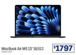 Officeworks MacBook Air M5 13" 16/512 offer