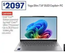 Officeworks Yoga Slim 714" OLED Copilot+ PC offer