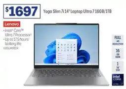 Officeworks Yoga Slim 7114" Laptop Ultra 7 16GB/1TB offer