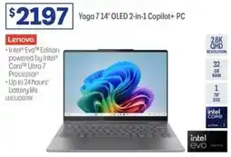 Officeworks Yoga 714" OLED 2-in-1 Copilot+ PC offer