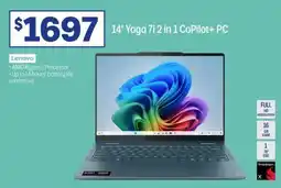Officeworks 14" Yoga 712 in 1 CoPilot+ PC offer