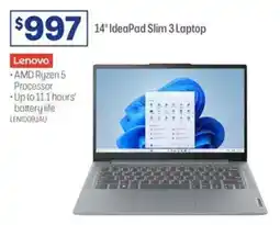Officeworks 14" IdeaPad Slim 3 Laptop offer