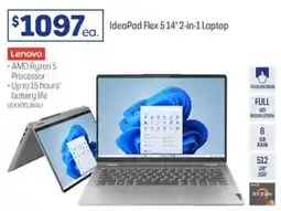 Officeworks IdeaPad Flex 514" 2-in-1 Laptop offer