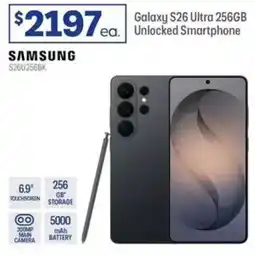 Officeworks Galaxy Ultra 256GB Unlocked Smartphone offer