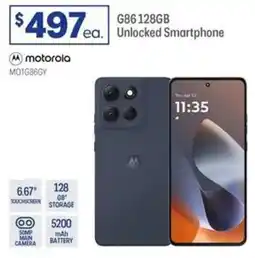 Officeworks G86128GB Unlocked Smartphone offer