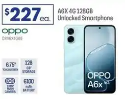 Officeworks A6x4G 128GB Unlocked Smartphone offer
