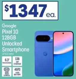 Officeworks Google Pixel 10 128GB Unlocked Smartphone offer