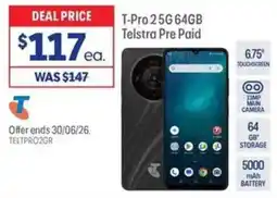 Officeworks T-Pro 25G 64GB Telstra Pre Paid offer