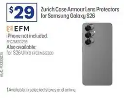 Officeworks Zurich Case Armour Lens Protectors for Samsung Galaxy S26 offer