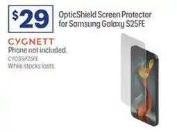 Officeworks OpticShield Screen Protector for Samsung Galaxy S25FE offer