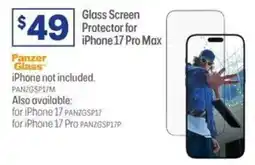 Officeworks Glass Screen Protector for iPhone 17 Pro Max offer