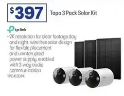 Officeworks Tapo 3 Pack Solar Kit offer