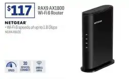 Officeworks RAX9 AX1800 Wi-Fi 6 Router offer