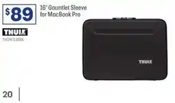 Officeworks 16" Gauntlet Sleeve for MacBook Pro offer