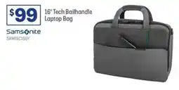 Officeworks 16" Tech Bailhandle Laptop Bag offer