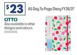 Officeworks A5 Day To Page Diary FY26/27 offer