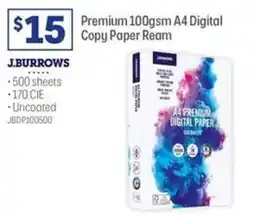 Officeworks Premium 100gsm A4 Digital Copy Paper Ream offer